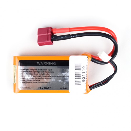 Orange 850mAh 2S 30C/60C Lithium Polymer Battery Pack (Lipo)