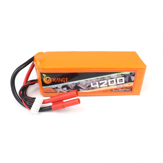Orange 4200mAh 6S 35C/70C Lithium polymer battery Pack (LiPo)