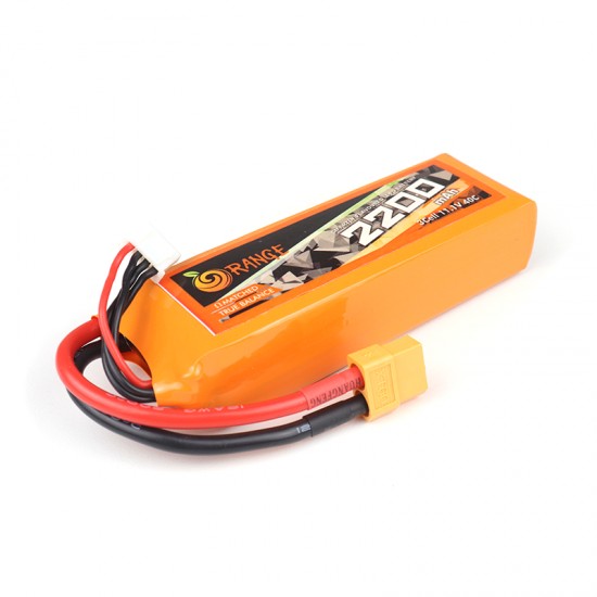 Orange 2200mAh 3S 40C/80C Lithium polymer battery Pack (LiPo)